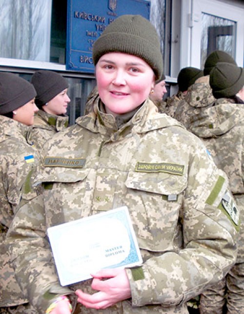 Військова журналістка з Черкащини має звання лейтенанта