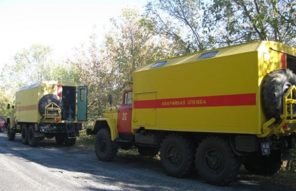 На Черкащині з траси злетіла вантажівка із газовою цистерною
