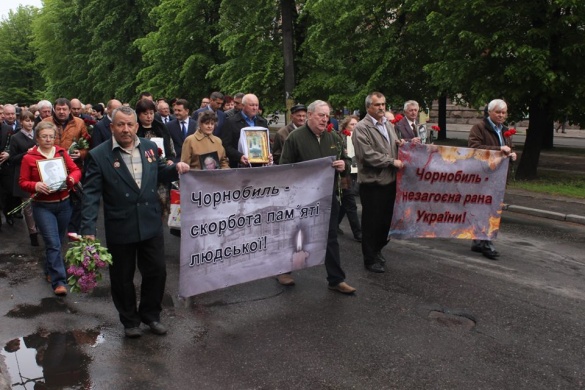 У Черкасах вшанували пам'ять ліквідаторів Чорнобильської катастрофи