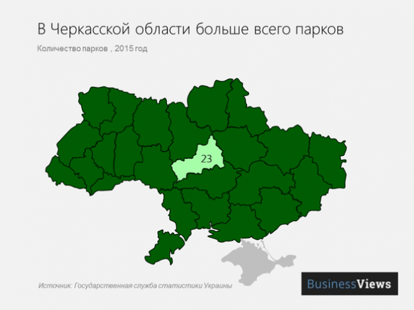 Черкащина стала лідером в Україні за кількістю парків