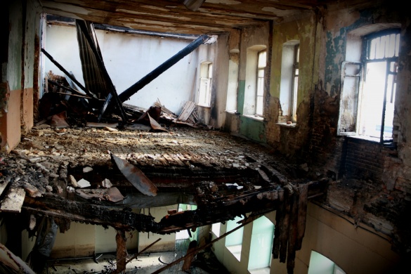 Черкащанам показали, яким став готель в Умані після пожежі