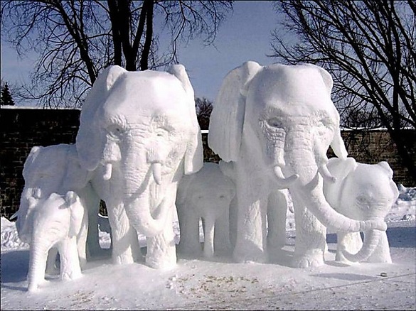 Стихія на радість: у Черкаській області оголосили конкурс снігових скульптур