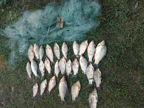 Черкаські браконьєри наловили протягом тижня майже півтони риби
