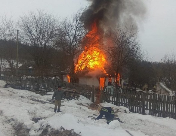 На Черкащині вщент згорів житловий будинок