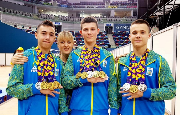 Черкаські гімнасти вибороли 9 нагород юнацького фестивалю
