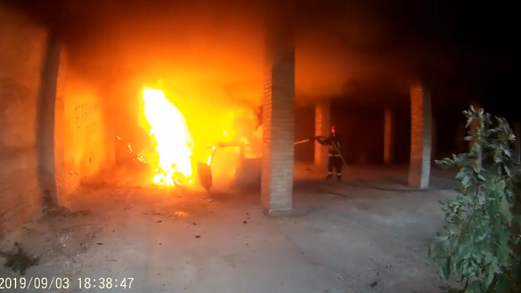 У Черкасах вщент згоріла автівка жителя Феодосії