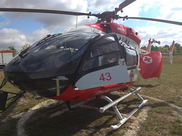 В Умані для евакуації хворого хасида з Канади застосували гелікоптер (ФОТО)