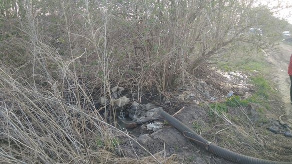 У одній з громад Черкащини затримали порушників, які зливали відходи на земельну ділянку (ФОТО)