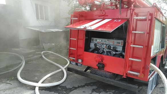 Під час пожежі на Черкащині травмувалася жінка (ФОТО)