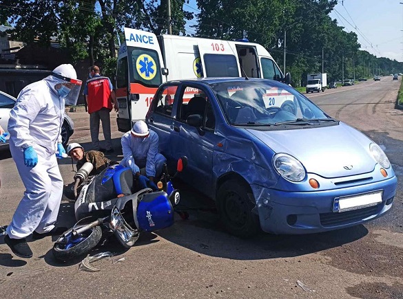У Черкасах під час ДТП постраждав водій скутера (ФОТО)