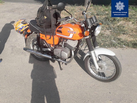 Мотоцикл, який перебував у розшуку, знайшли в Черкасах (ФОТО)