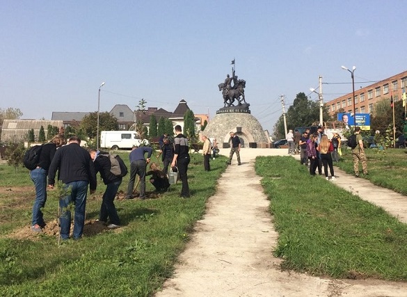 До Дня захисника України на Черкащині висадили пам’ятну алею