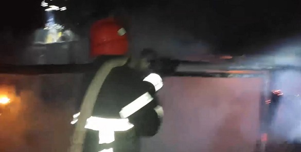 У Черкаській області сталася пожежа в надвірній споруді