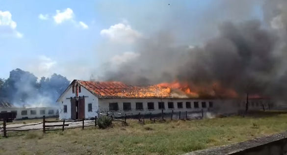 Через необережність на Черкащині загорілась ферма (ФОТО)