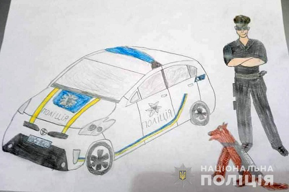 Черкаські школярі малюють поліцейських і дякують їм за службу (ФОТО)