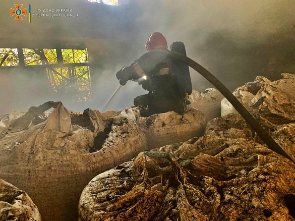 У Черкасах сталася пожежа в деревообробному цеху (ФОТО)