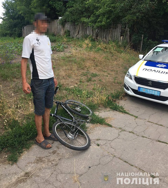 На Черкащині затримали чоловіка, який викрав велосипед
