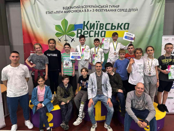 Юні черкаські фехтувальники здобули нагороди всеукраїнських змагань
