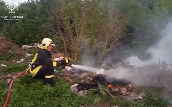 Впродовж вихідних рятувальники Черкащини ліквідувалии 8 пожеж