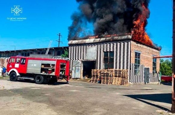 На Черкащині сталася пожежа на виробництві