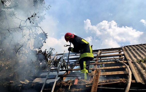На Уманщині сталася пожежа в приватній будівлі