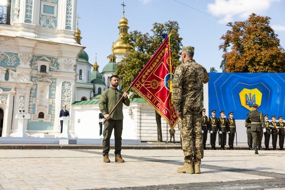 Черкаська бригада отримала бойовий прапор від президента