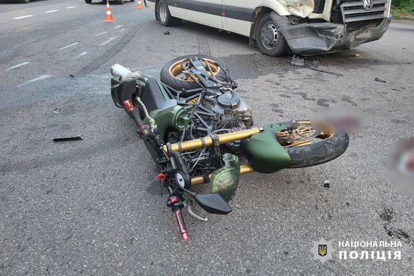 У Черкасах сталася аварія: постраждав мотоцикліст