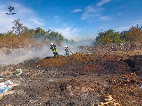 На Черкащині загорілися відходи