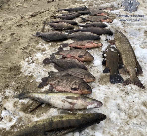 На Черкащині чоловік наловив риби на майже 40 тисяч