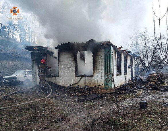 На Черкащині під час пожежі постраждав чоловік