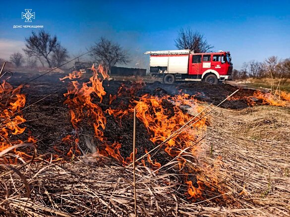 На Черкащині сталося шість пожеж